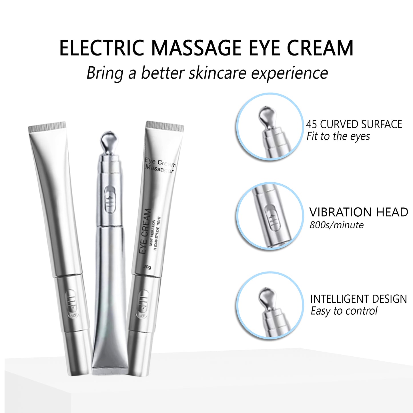 NatureVe Multi -effect Eye Cream with Electric Massager -Daily Gentle