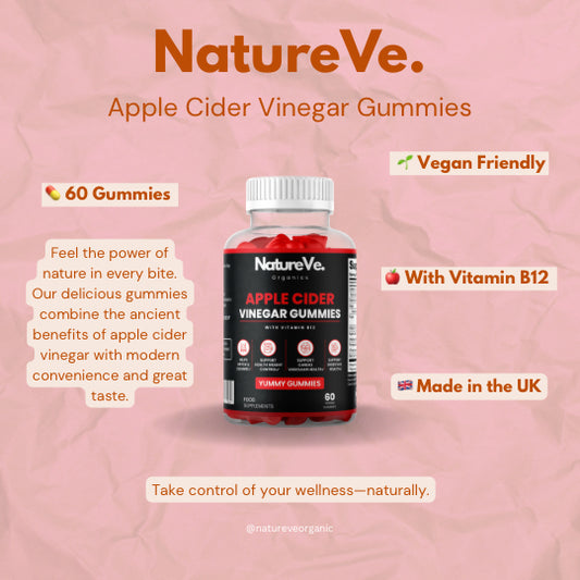 Apple Cider Vinegar Gummies with Vitamin B12 60 by NatureVe
